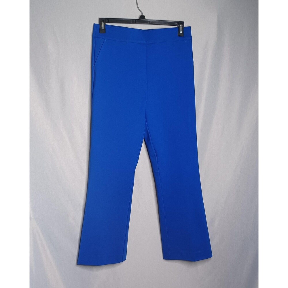 Spanx Pants Womens XL Blue Ponte Dress Slim Fit Pull On Shaping Office Business